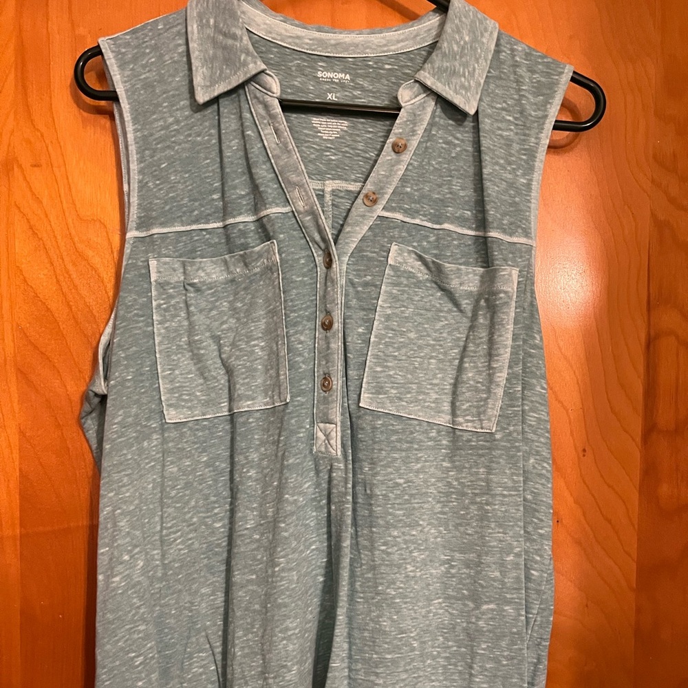 Sonoma Light Blue Button-Up Shirt